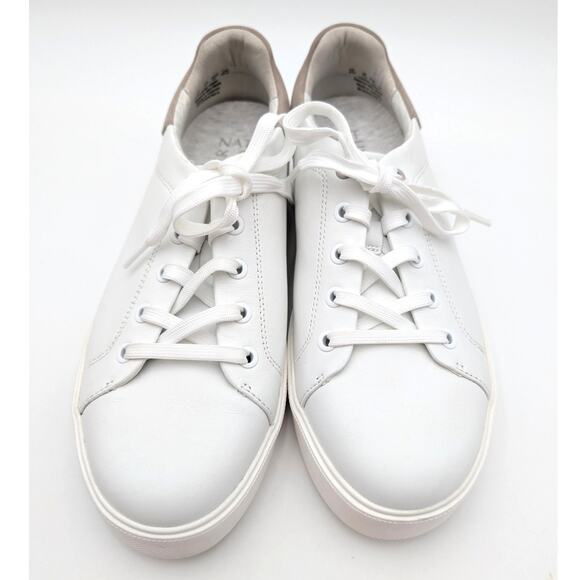 Naturalizer Morrison Women's Tennis Shoes White/Taupe Leather Size US9W EU40 - Picture 3 of 11